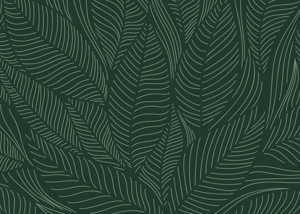 Stove Top Cover - Deep Green Leaves | Noodle Board | Burner Cover