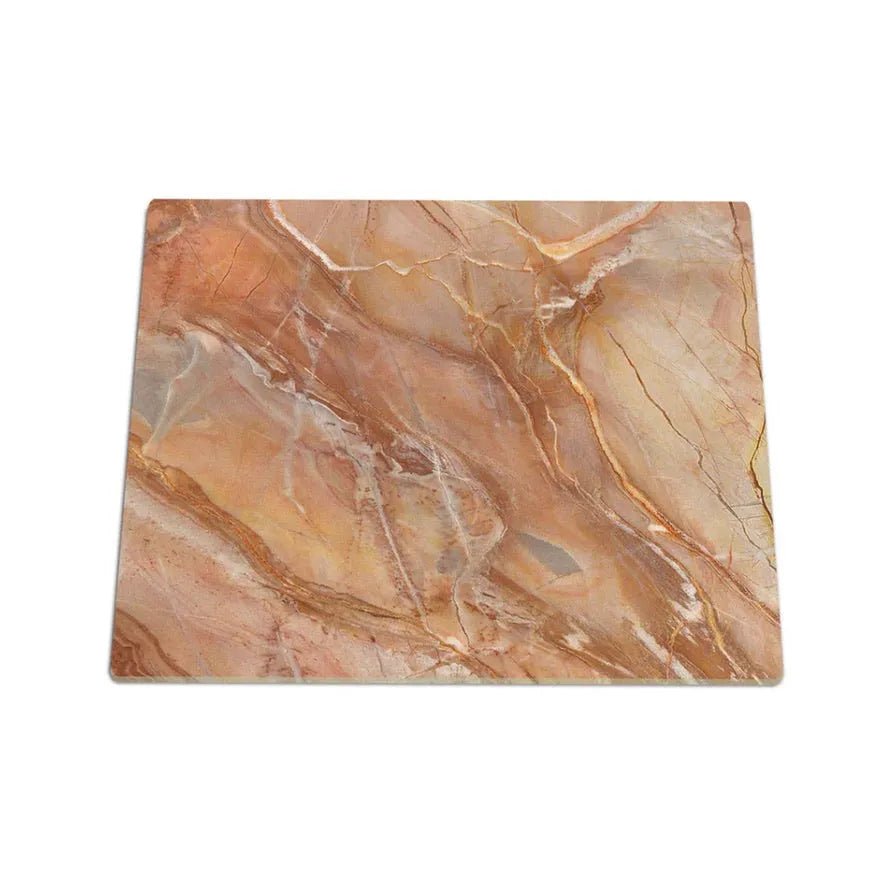 RV Small Stove Top Cover & Cutting Board - Amber Marble Style - Festive Fit Home