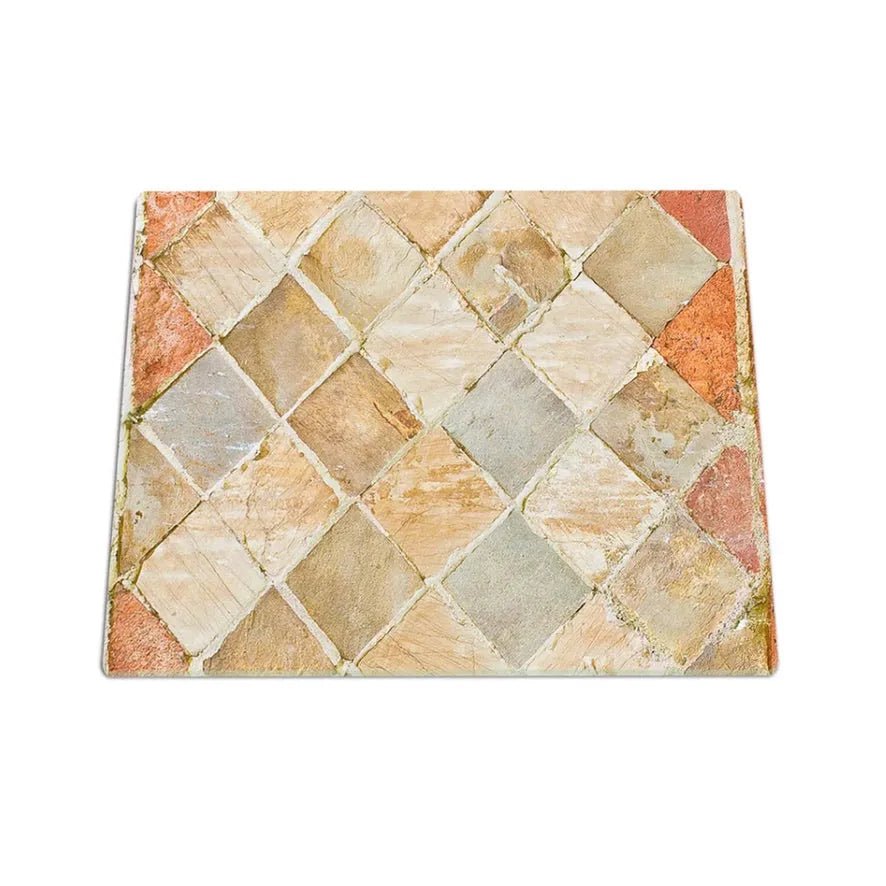 RV Small Stove Top Cover & Cutting Board - Tumbled Tile - Festive Fit Home