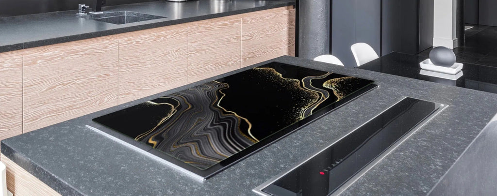 Stove Top Cover - Black Giltz | Gas & Electric Cook Top Cover | Noodle Board - Festive Fit Home