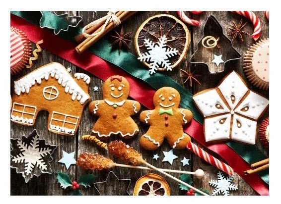 Stove Top Cover - Gingerbread Cookies | Gas and Electric Cook Top Cover | Noodle Board - Festive Fit Home