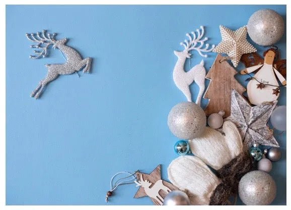 Stove Top Cover - Reindeer Ornaments | Gas and Induction Electric Cook Top Cover | Charcuterie Board - Festive Fit Home