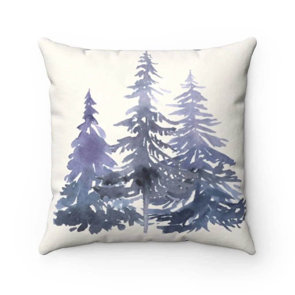 Winter Trees Throw Pillow Cover - Festive Fit Home