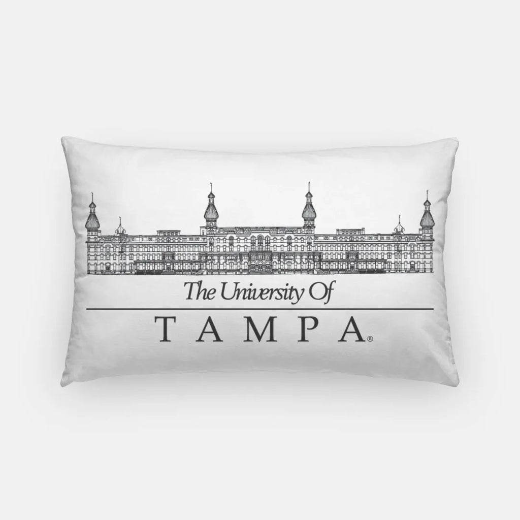 University of Tampa Lumber Pillow Cover - Plant Hall | Gifts and Decor | Festive Fit Home