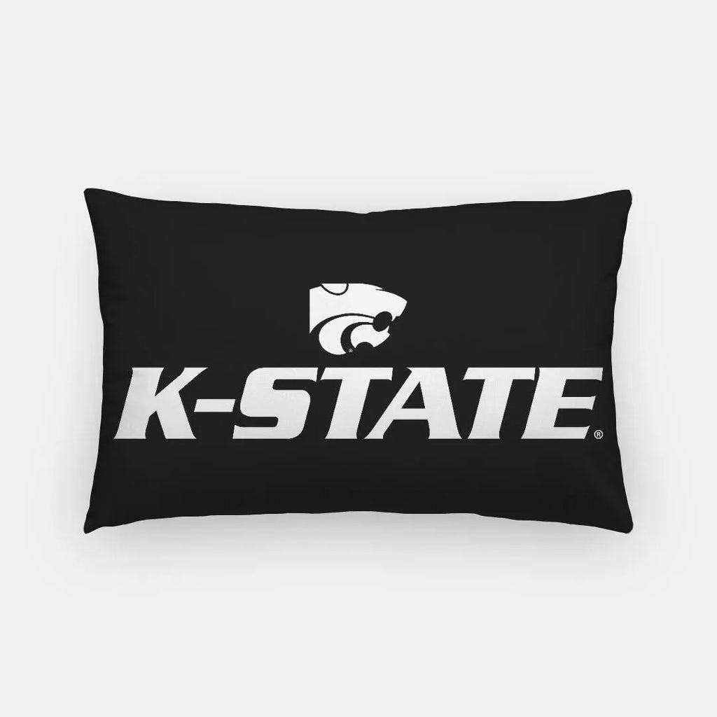 K-STATE Black Lumbar Pillow Cover | Official Merchandise and Gifts | Festive Fit Home