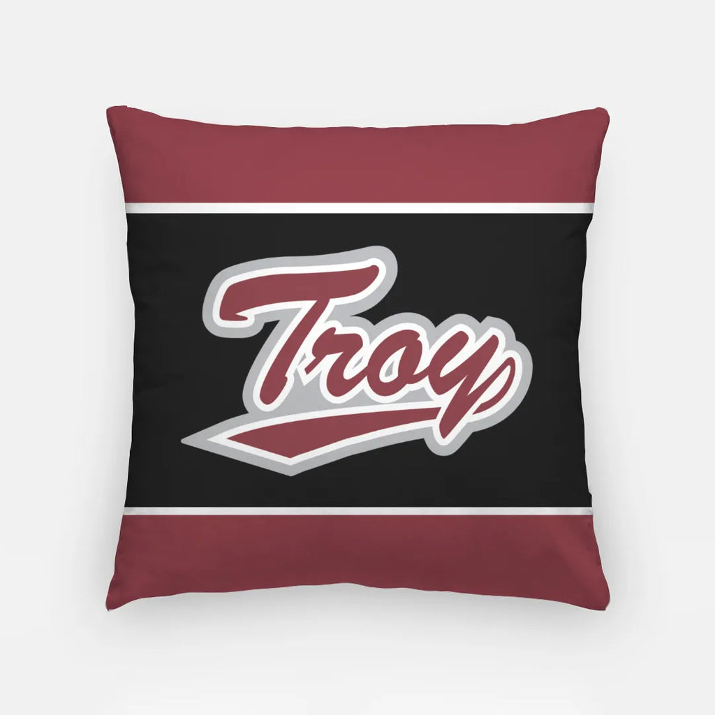 Troy University Pillow Cover - Reverse Script 18" | Custom Gifts and Decor | Festive Fit Home