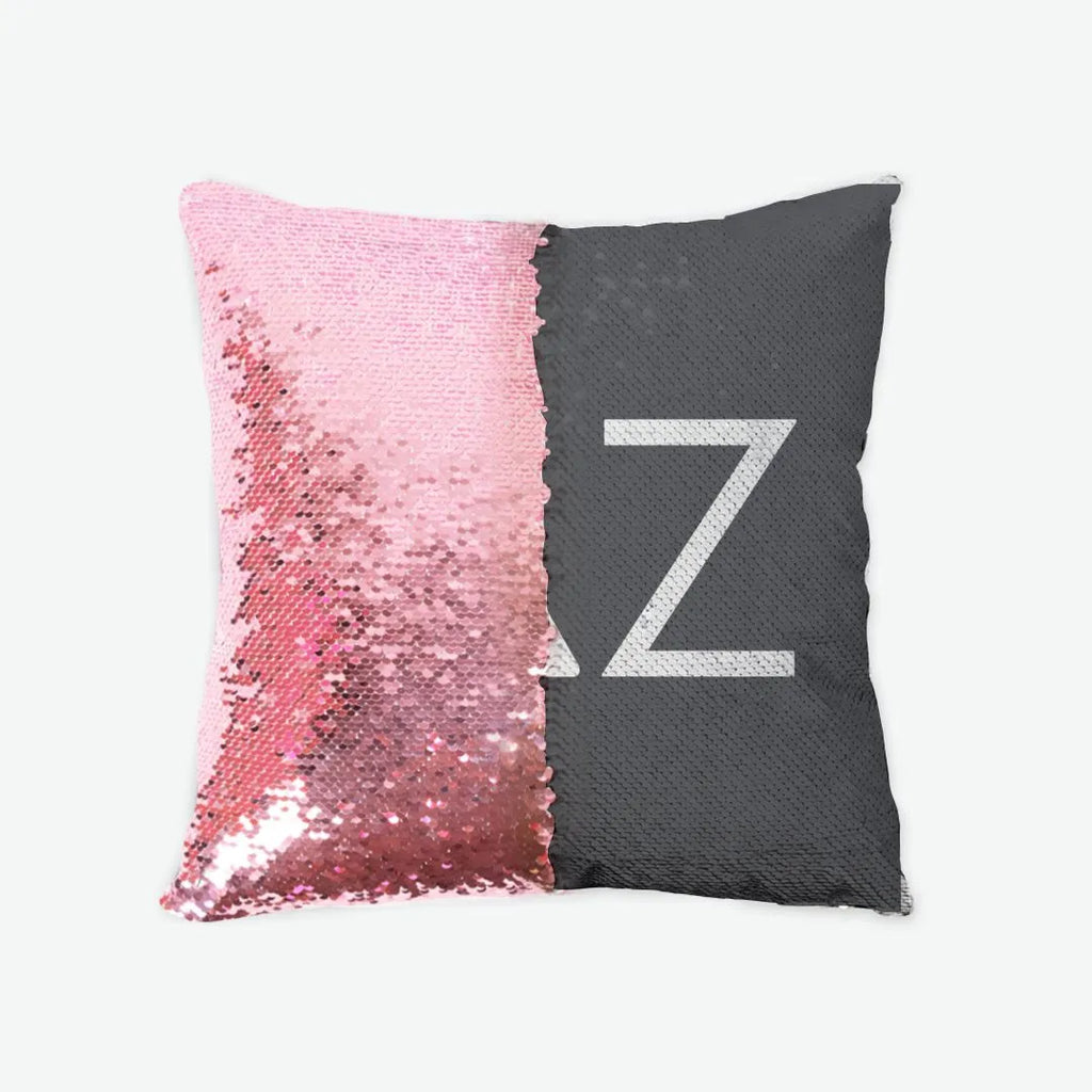 Delta Zeta Traditional Sequin Pillow Cover | Custom Gifts | Dorm Decor | festive Fit Home