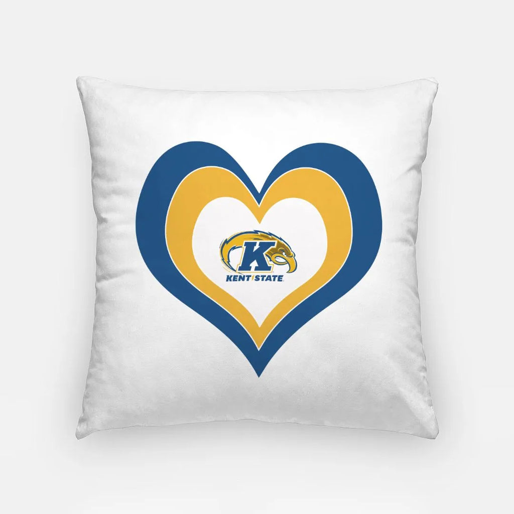 Kent State Pillow Cover - Heart 18" | Official Gift Shop | Dorm Decor