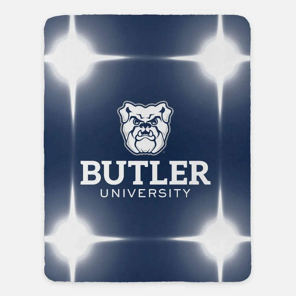 Butler University Blanket - Blue Flashing Lights 60"x80" | Dorm Decor | Official Gift Shop