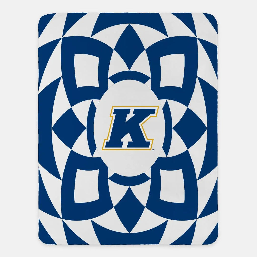 Kent State University Sherpa Blanket - Blue Tribal - 60"x80" | Gifts  and Decor | Festive Fit Home