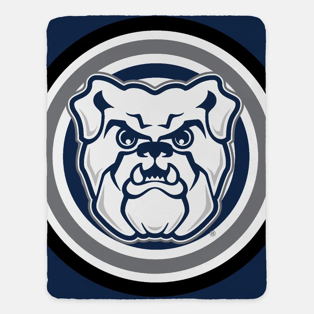 Butler University Sherpa Blanket - Bullseye 60"x80" | Official Gifts and Dorm Decor | Festive Fit Home