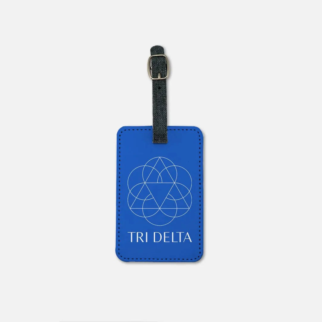 Tri Delta Luggage Tag (Set of 2) Blue | Travel Accessories | Gifts | Festive Fit Home