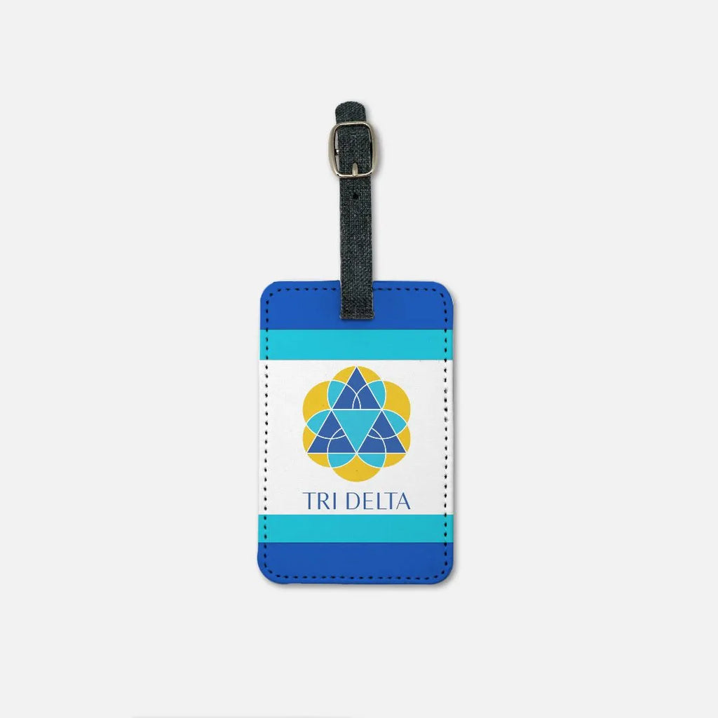 Tri Delta Luggage Tag (Set of 2) - Stripes | Travel Accessories  | Festive Fit Home