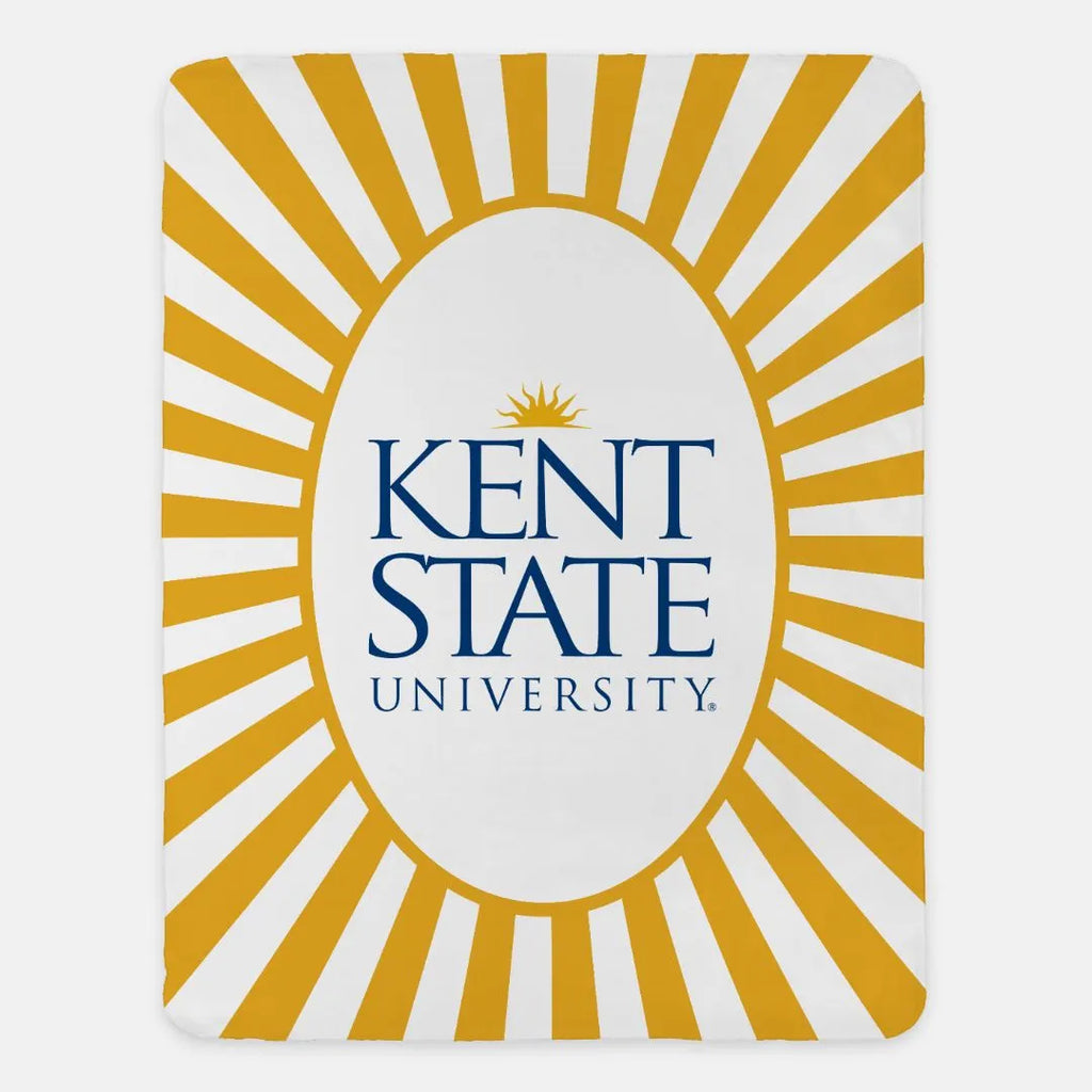 Kent State University Blanket Starburst - Traditional Logo - 60"x80" | Gifts and Decor