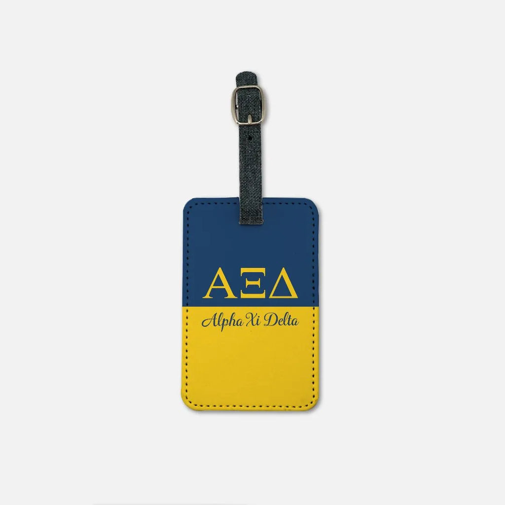 Alpha Xi Delta Luggage Tag - Color Split (Set of 2) | Custom Gifts | Official Merchandise