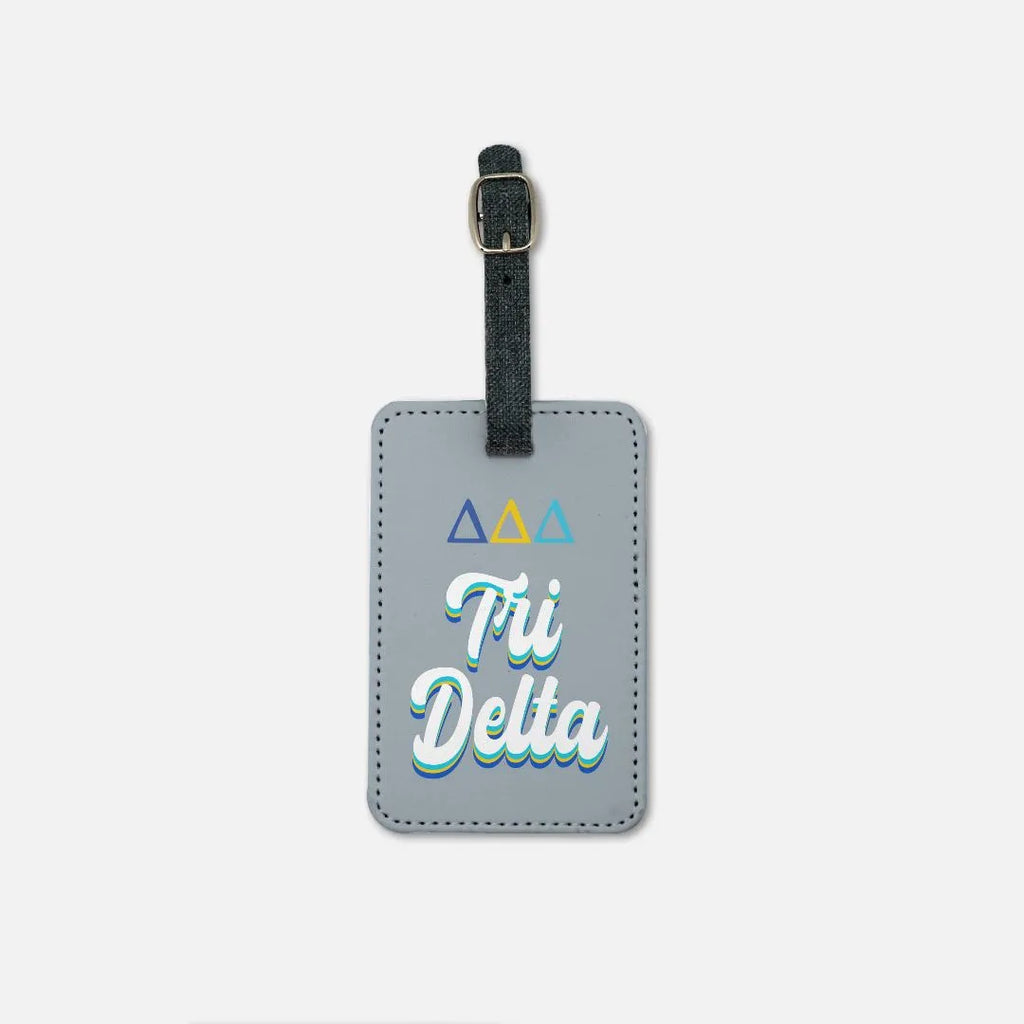 Tri Delta Luggage Tag (Set of 2) - Retro | Travel Accessories | Festive Fit Home