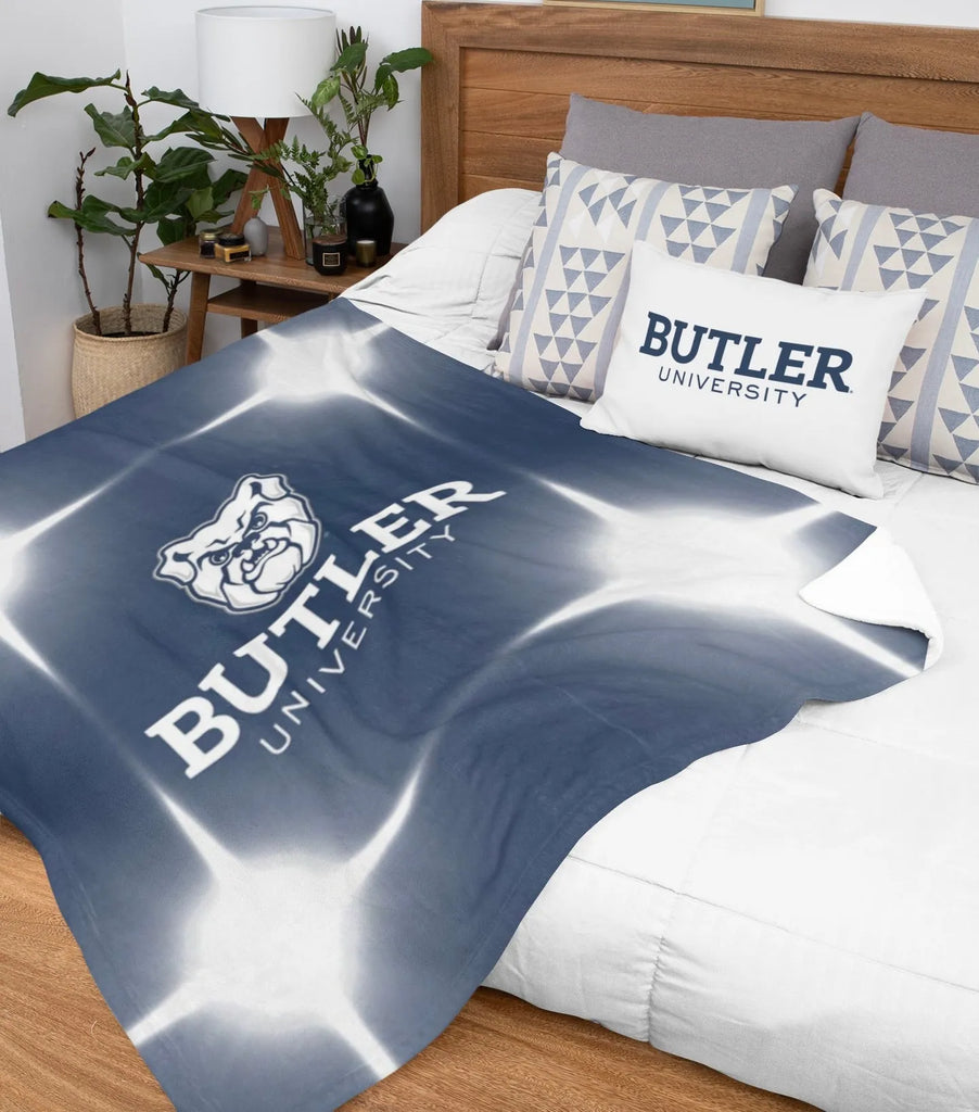 Butler University Blanket - Blue Flashing Lights 60"x80" | Dorm Decor | Official Gift Shop