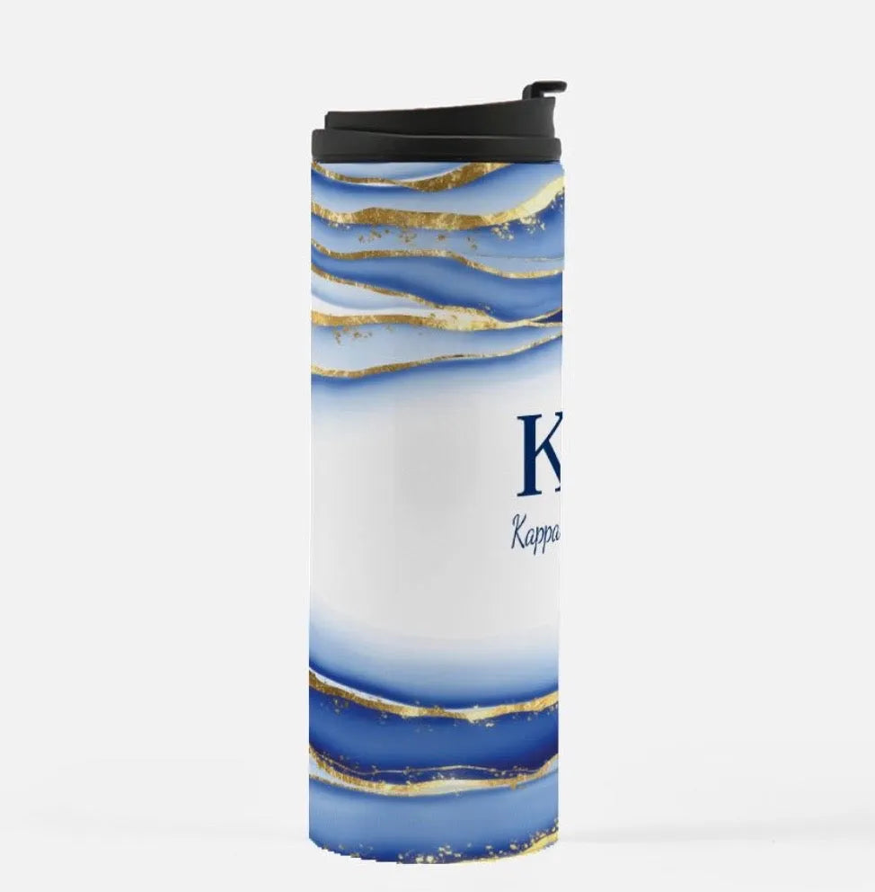 Kappa Kappa Gamma Thermal Tumbler - Geode - 16 oz. | Gifts | Water Bottles | Festive Fit Home