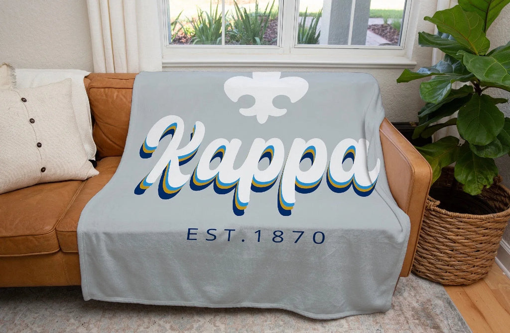 Kappa Sherpa Blanket XL 60x80 Retro | KKG Gifts, Decor & Accessories | Festive Fit Home