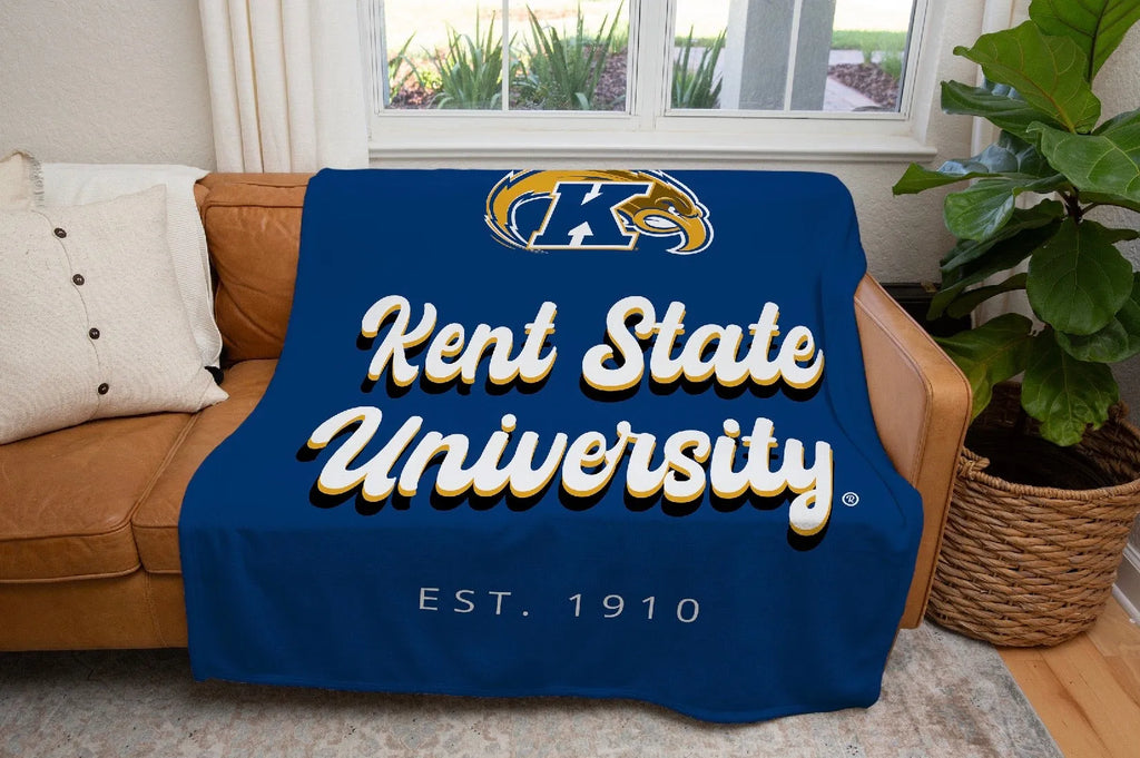 Kent State University Blanket - Retro Letters - 60"x80" | Gifts and Decor | Festive Fit Home