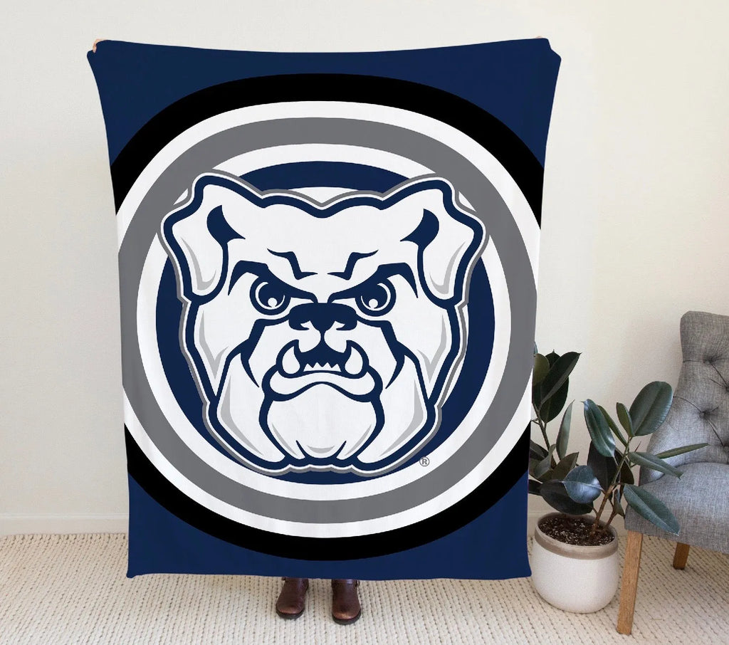 Butler University Sherpa Blanket - Bullseye 60"x80" | Official Gifts and Dorm Decor | Festive Fit Home