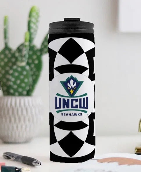 UNCW Thermal Tumbler Tribal Print - Black | UNCW Gifts and Merchandise