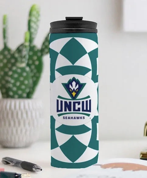 UNCW Thermal Tumbler Tribal Print - Teal | UNC Wilmington Gifts