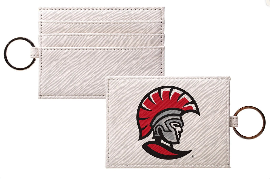 University of Tampa Spartan Key Ring Card Holder - Vegan Leather  | Official Merchandise and Accessories | Festive Fit Home