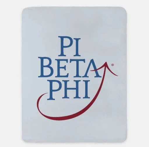 P Beta Phi Traditional Sherpa Blanket | Official Pi Phi Gift Shop | Decor | Festive Fit Home