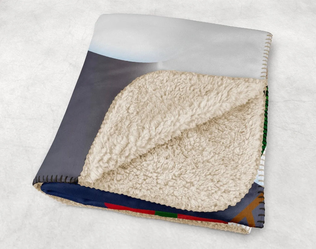 Winter Snowman Sherpa Blanket - 60"x80" | Christmas Gifts | Home Decor | Festive Fit Home