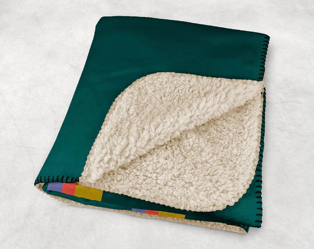 Alpha Sigma Tau Blanket - Stripes 60"x80" | Official Gifts | Dorm Decor 
