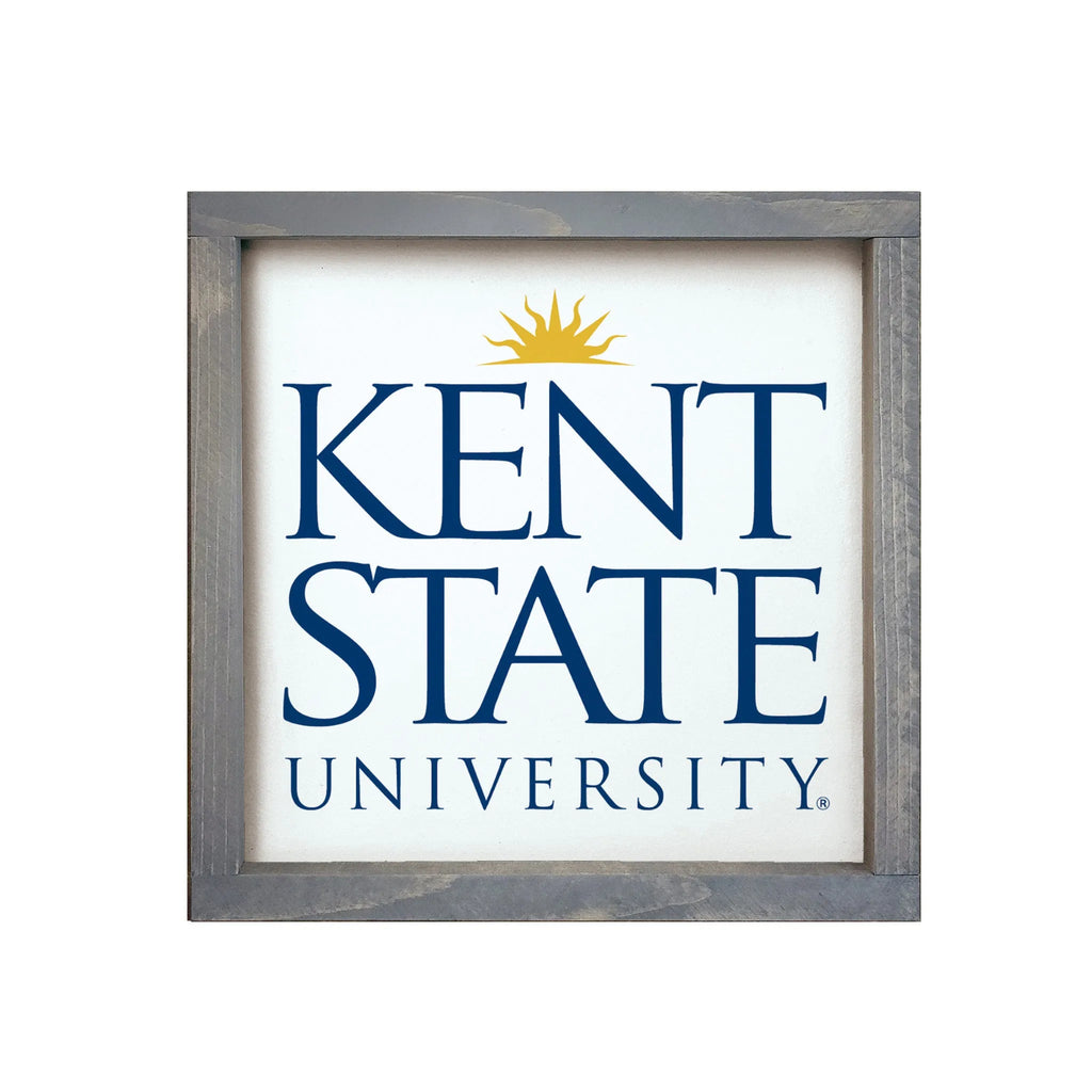 Kent State University Framed Sign - Traditional Logo - 12"x12" | Decor | Festive Fit Home | Official Merchandise