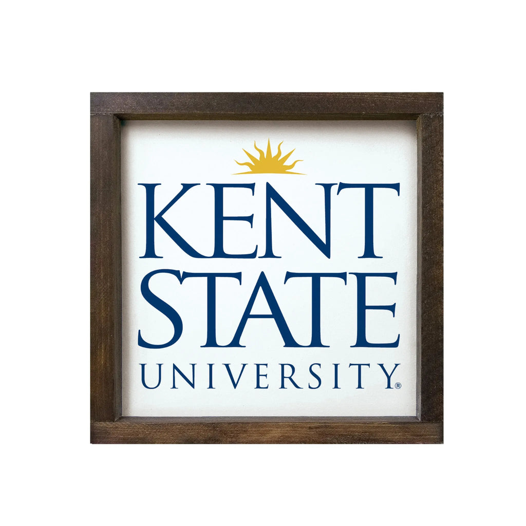 Kent State University Framed Sign - Traditional Logo - 12"x12" | Decor | Festive Fit Home | Official Merchandise