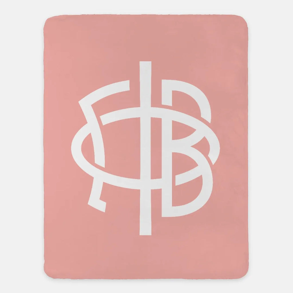 GPhiB Blanket XL 60x80 Greek Letters Blush | Gamma Phi Beta Gifts