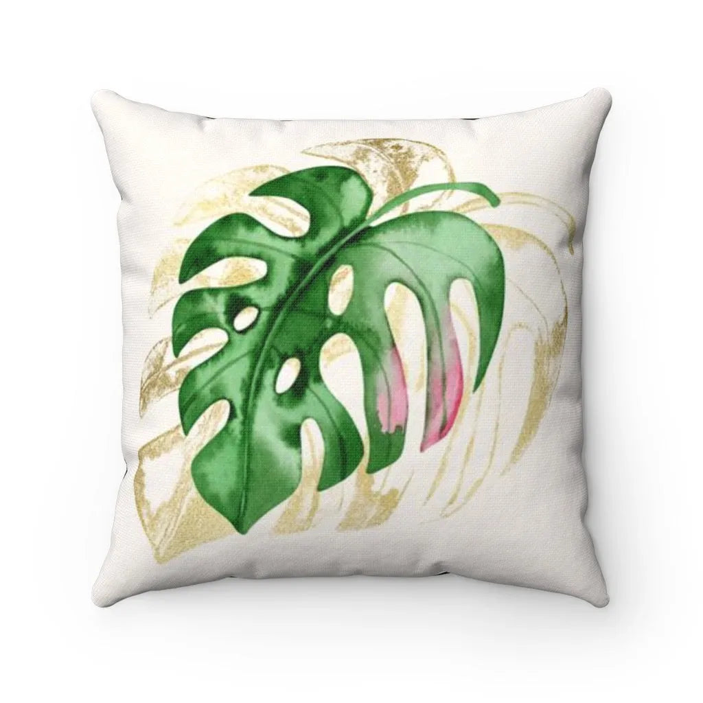 Tropical Leaves Throw Pillow Cover | Summer Throw Pillow| Summer Decor | Festive Fit Home