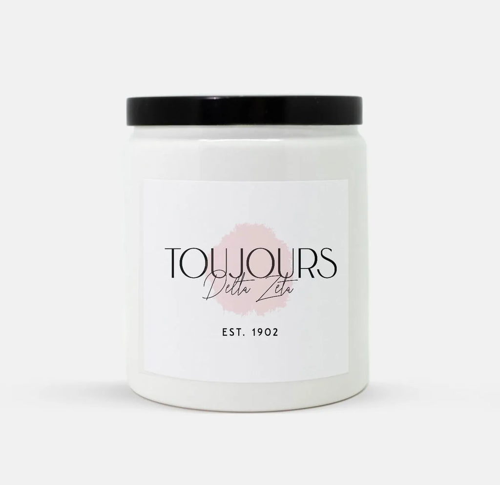 Forever "Toujours" Delta Zeta Candle Ceramic 8oz | Gifts and Decor | Official Merchandise