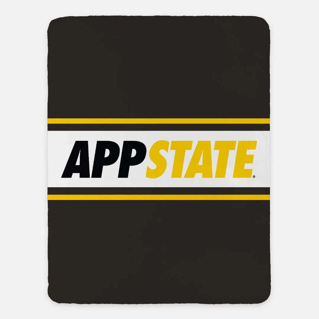 App State Sherpa Blanket - Center Band 60"x80" | Official Merchandise