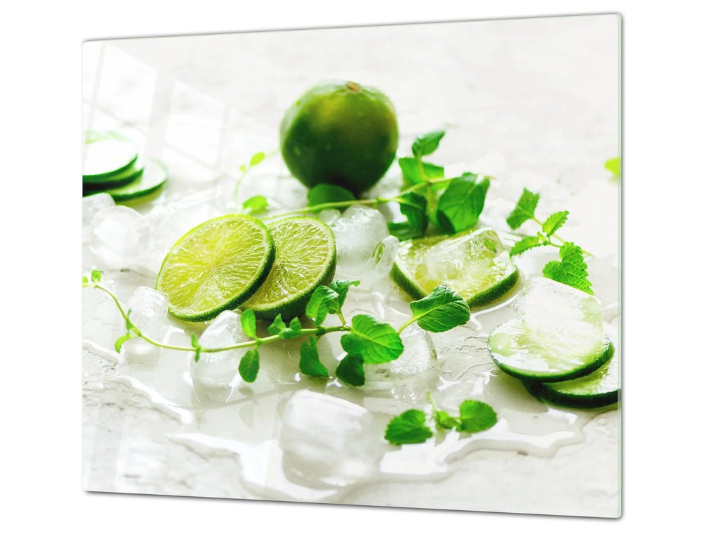 Charcuterie Board - Limes & Mint | Party Serving Tray & Barware Platter - Festive Fit Home