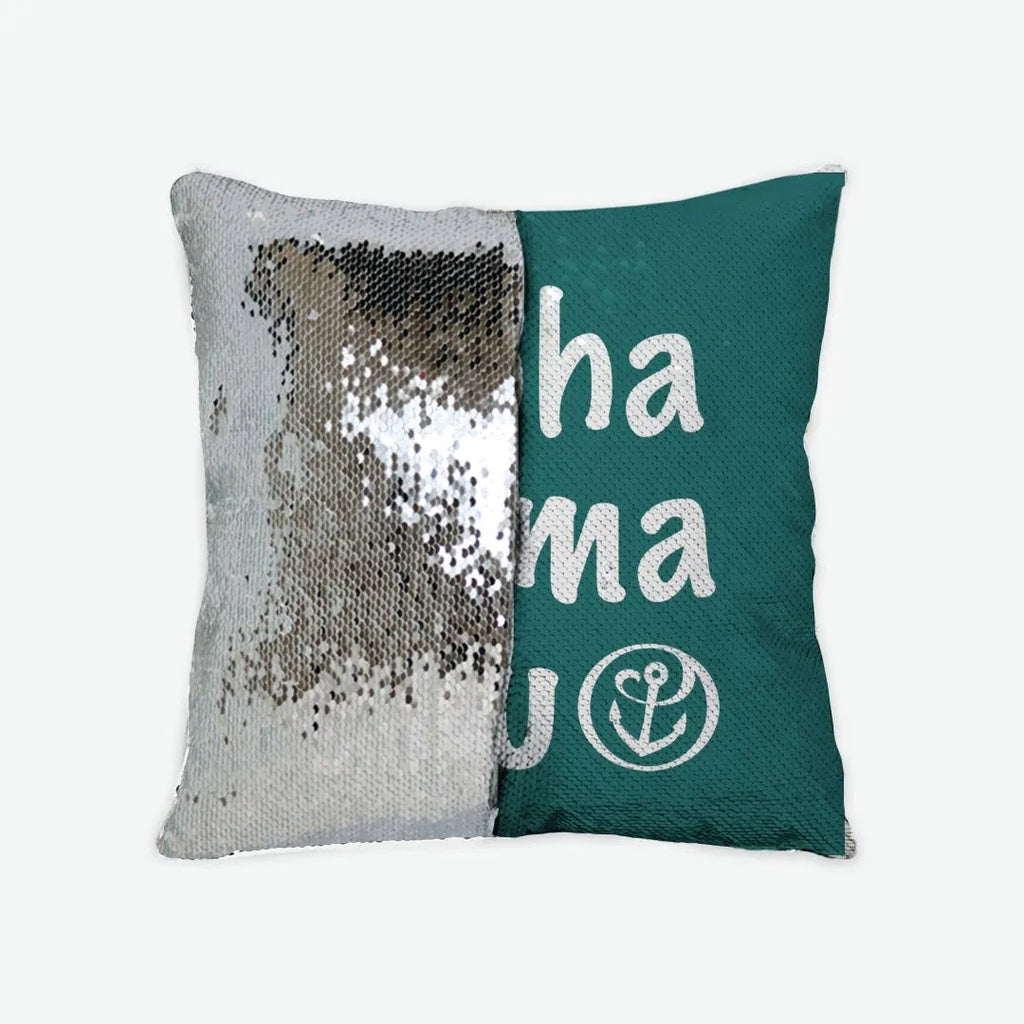 Alpha Sigma Tau Sequin Pillow Cover | Custom Gifts and Dorm Decor