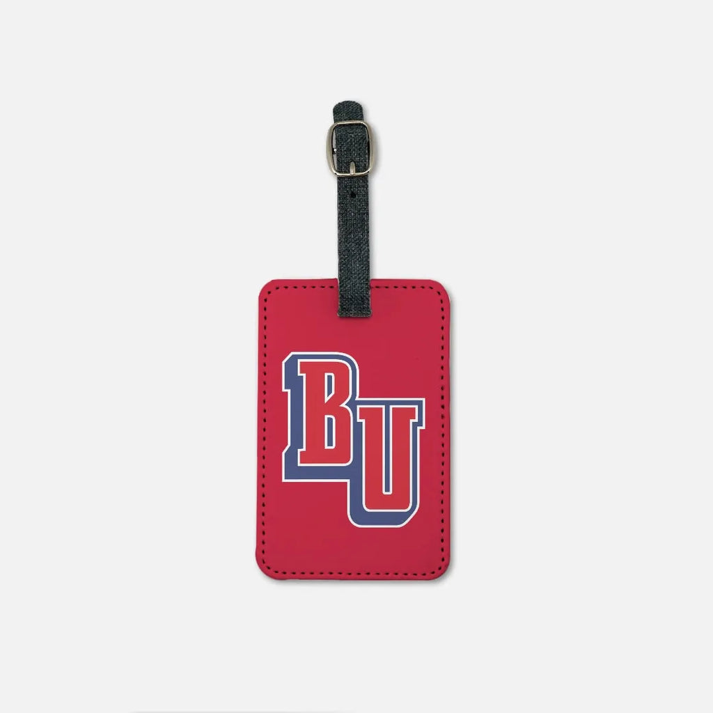 Belmont University Red BU Luggage Tag (Set of 2) | Accessories | Gifts | Festive Fit Home