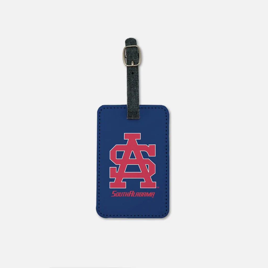 University South Alabama Luggage Tag - (Set of 2) - Red SA Letters | Travel Accessories | Festive Fit Home