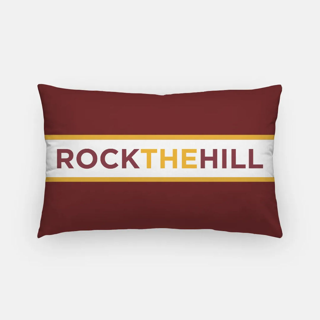 Winthrop University Lumbar Pillow Cover - Rock the Hill | Unique Decor | Festive Fit Home