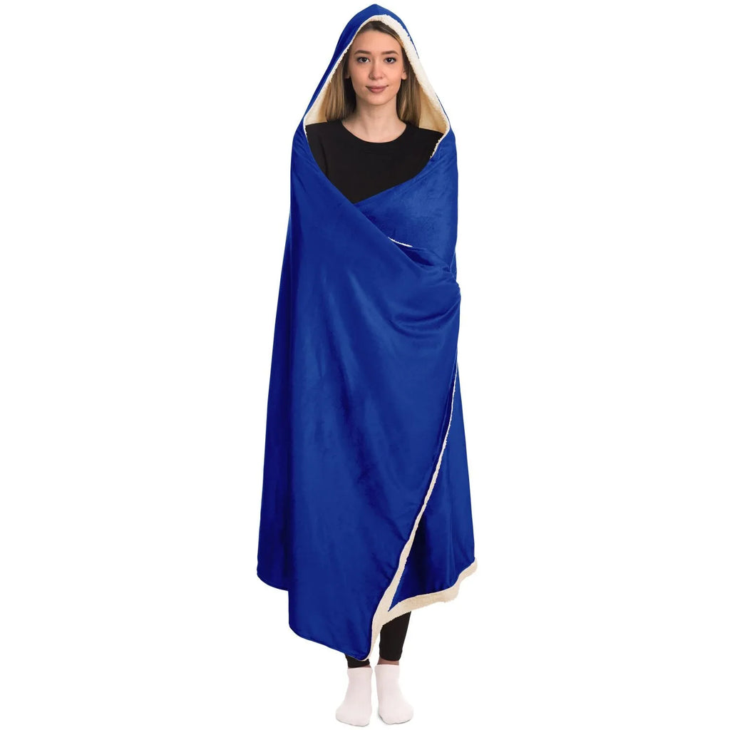 Tulsa Blue Hooded Sherpa Blanket | Gifts and Apparel | Festive Fit Home