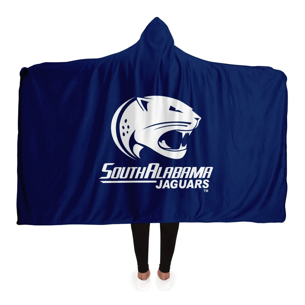 University of South Alabama Logo Hooded Blanket | Gifts and Apparel  | Festive Fit Home