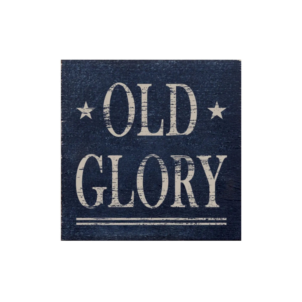 Old Glory Americana Wood Sign - 7"x7" - Festive Fit Home