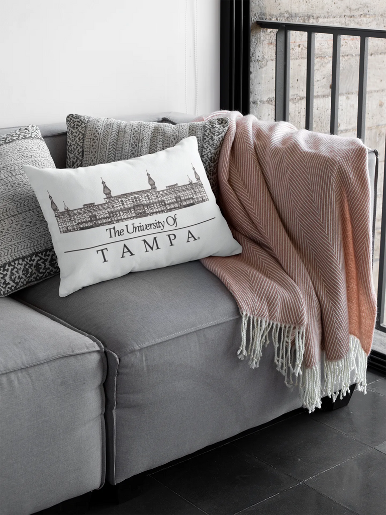 University of Tampa Lumber Pillow Cover - Plant Hall | Gifts and Decor | Festive Fit Home