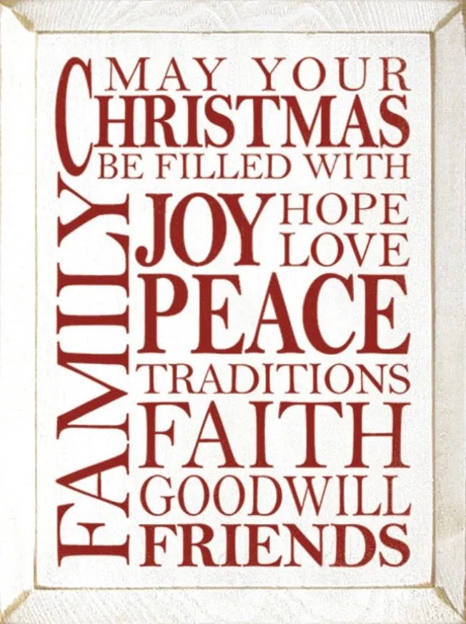 Subway Style Christmas Quote Sign - 9"x12" - Festive Fit Home