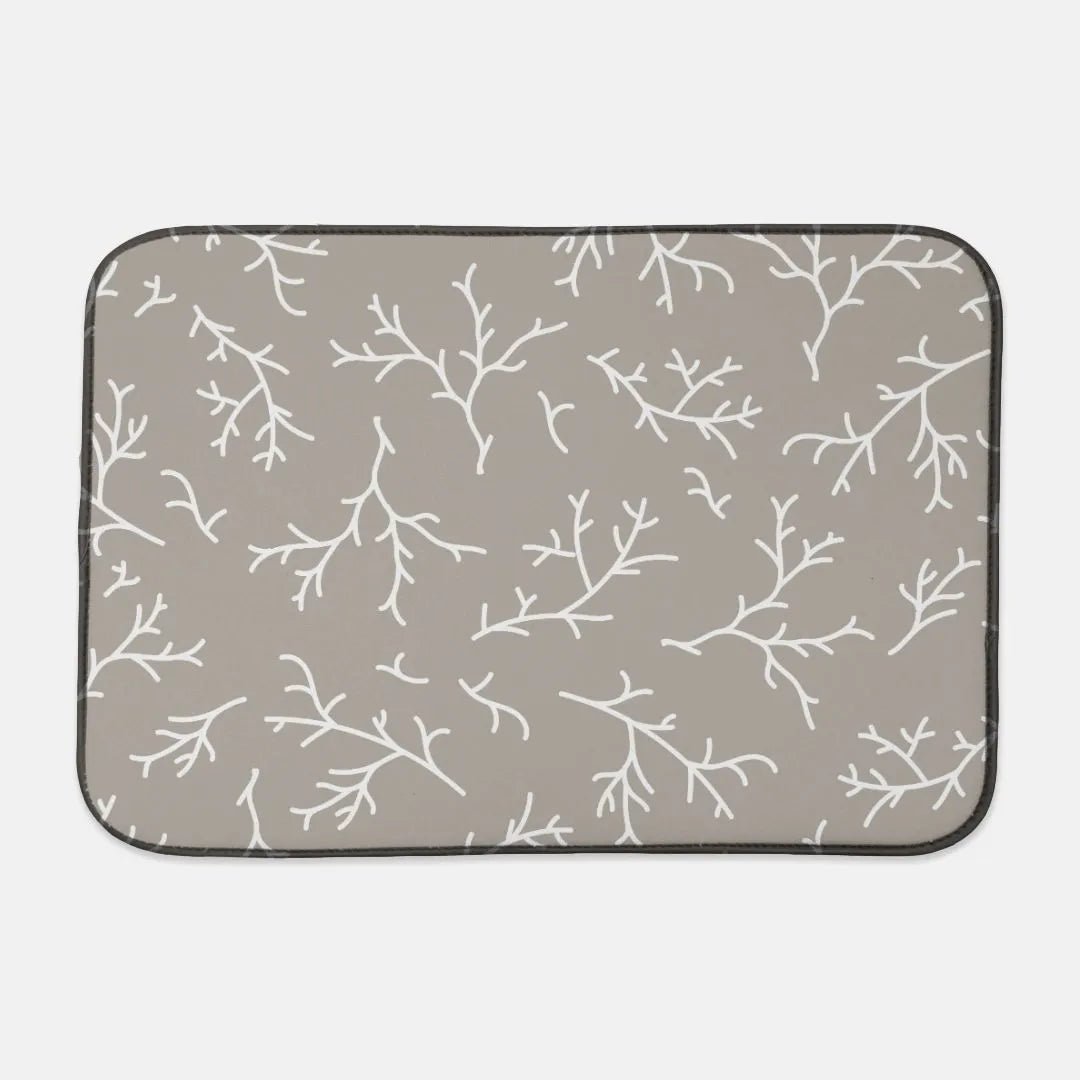 Winter Branches Dish Drying Mat